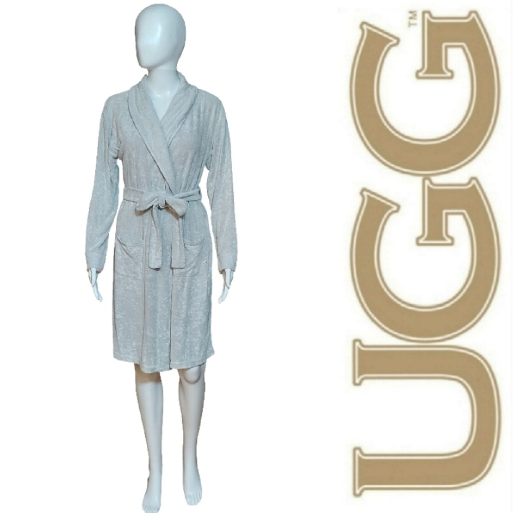 Koolaburra Light Gray Plush Wrap Robe